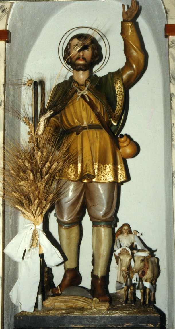 Sant'Isidoro da Madrid (statua) di Stuflesser Johann (secondo quarto sec. XX)