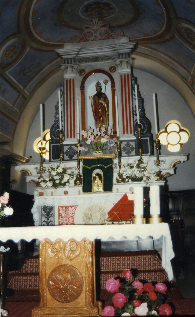 altare maggiore di Serreli Efisio (inizio sec. XX)