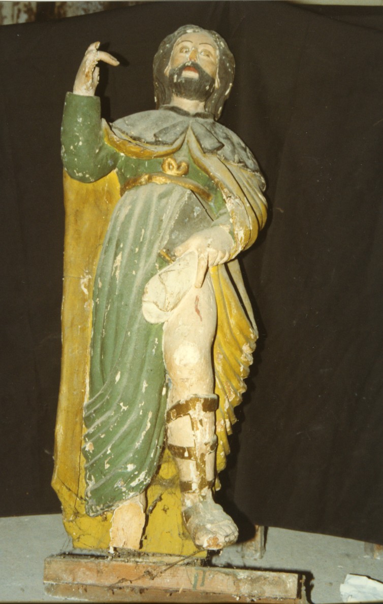 San Rocco (statua) - ambito sardo iberico (seconda metà sec. XVII)