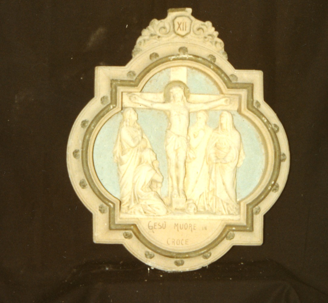 stazione XII: Gesù innalzato e morto in croce (Via Crucis, ciclo) - ambito italiano (prima metà sec. XX)
