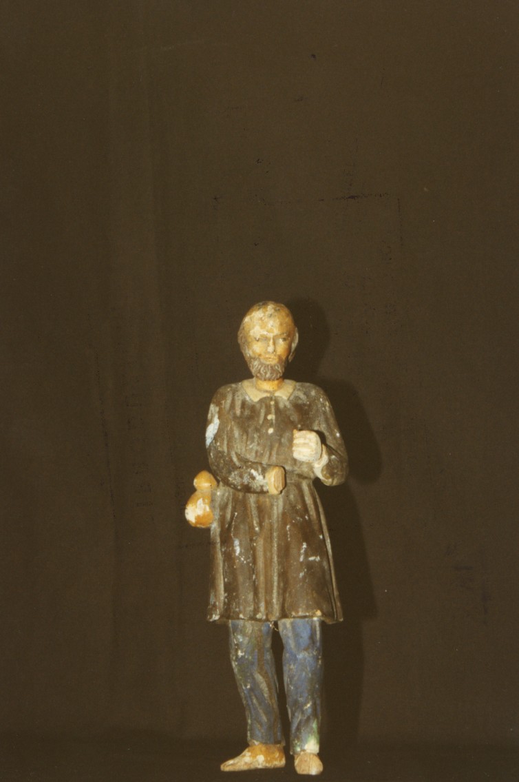 pastorello (statuetta di presepio) - ambito italiano (prima metà sec. XIX)