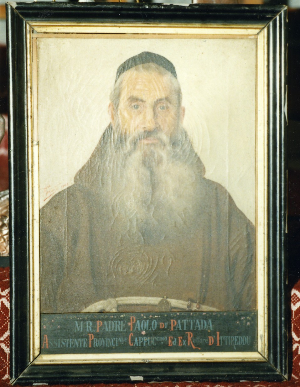 Padre Paolo da Pattada (dipinto) di Paglietti Mario (inizio sec. XX)