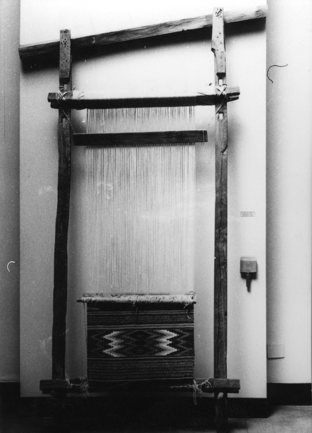telaio verticale, macchine per tessitura - produzione sarda (sec. XIX)
