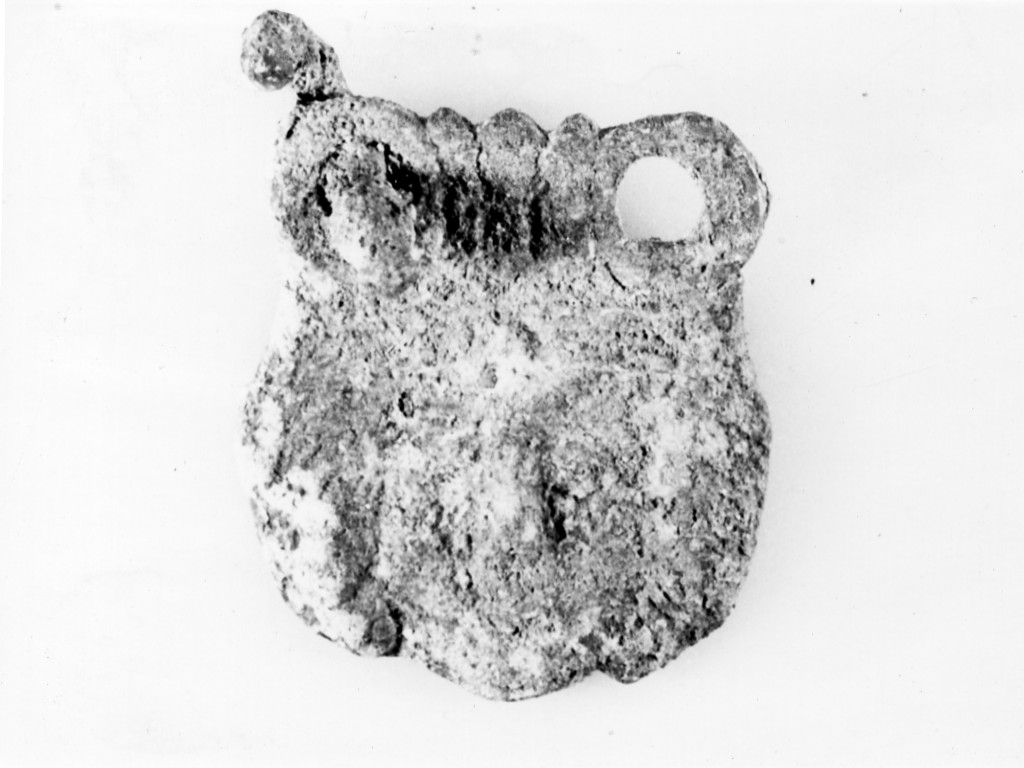 situla/ sostegno di ansa (sec. IV a.C)