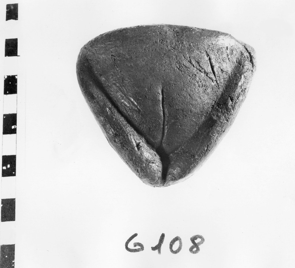 organo genitale femminile esterno (votivo anatomico) (sec. III a.C)