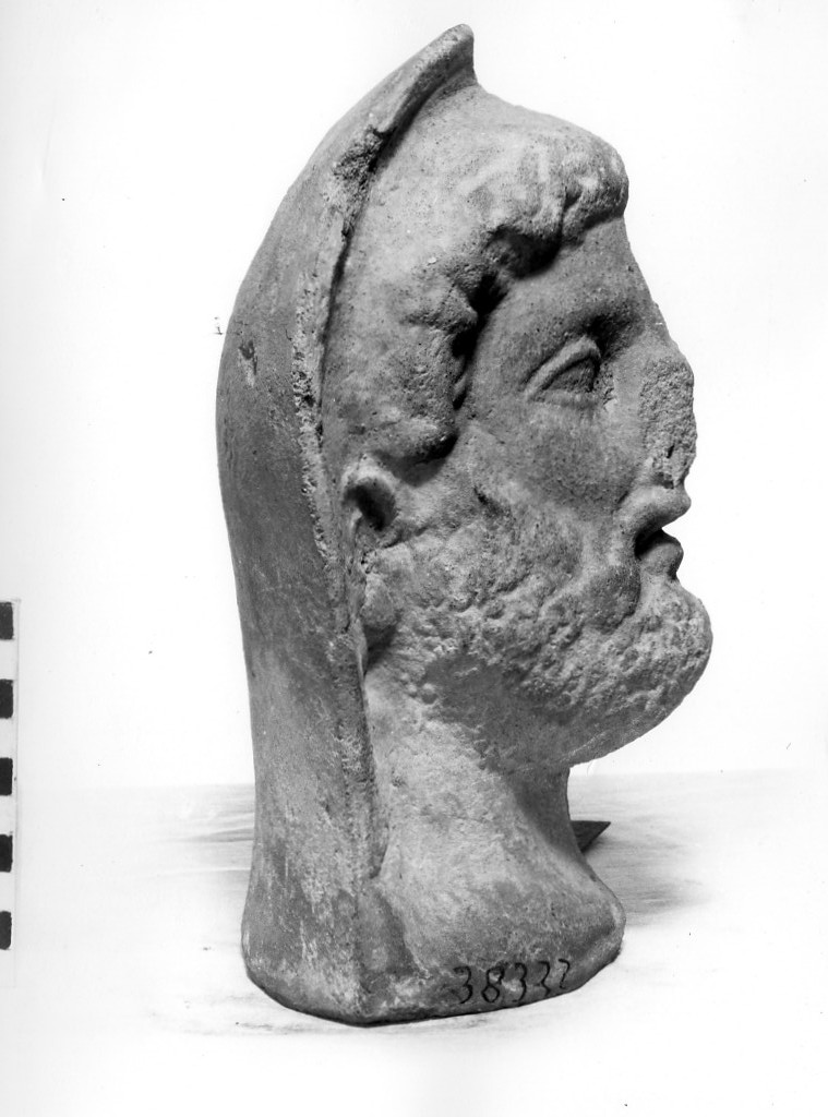 testa votiva maschile (secc. III a.C.-II a.C)