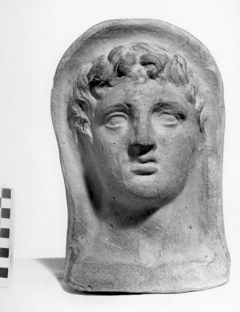 testa votiva maschile (secc. III a.C.-II a.C)