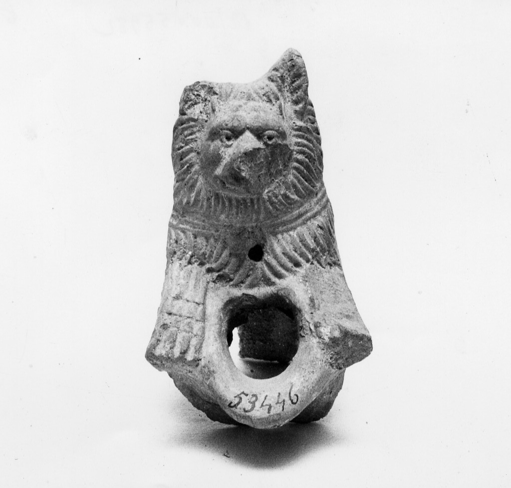 protome canina (gocciolatoio) (fine/ inizio secc. I a.C.-I d.C)