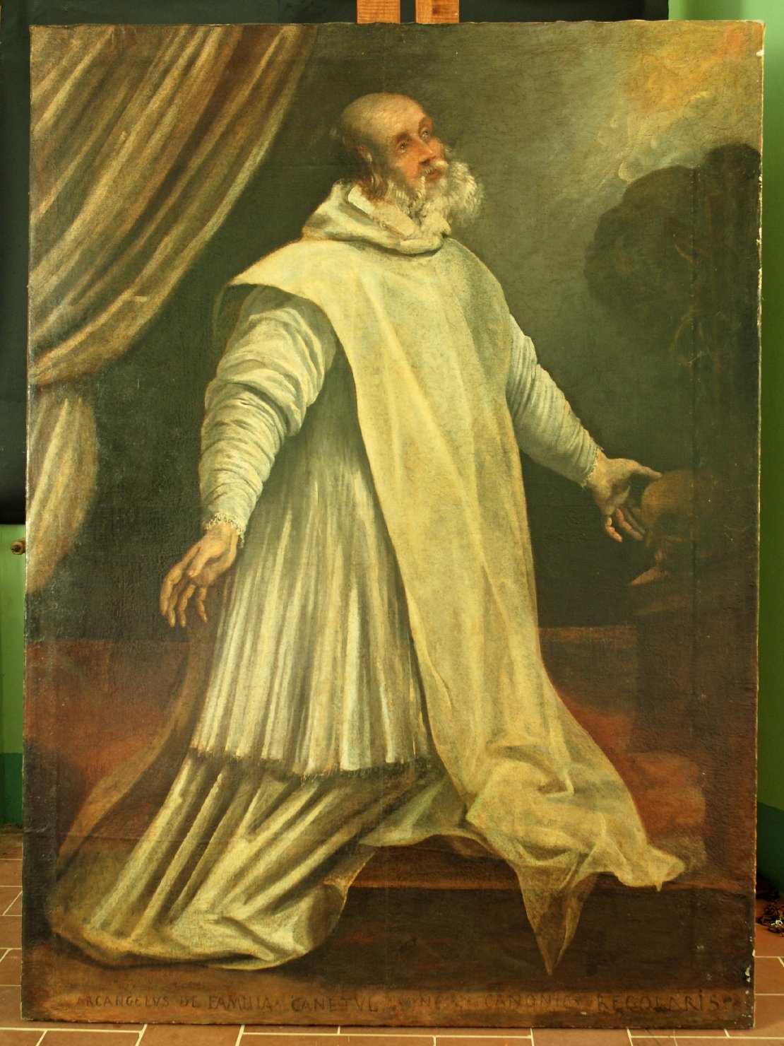 Monaco in estasi (dipinto) - ambito pisano (sec. XVII)