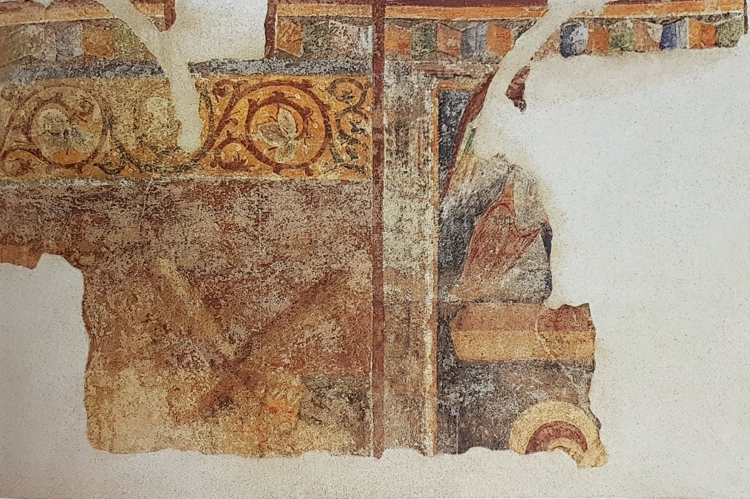 crocifissione di Cristo (dipinto, frammento) - ambito volterrano (fine/ inizio secc. XII/ XIII)