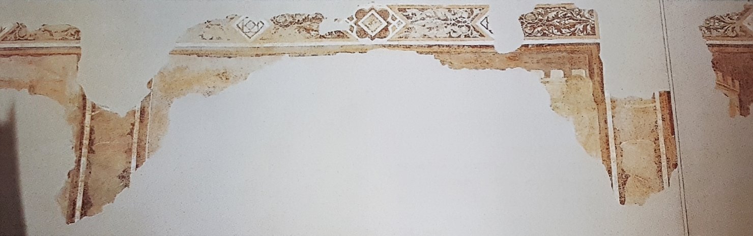 motivi decorativi (dipinto, frammento) di Gaddi Taddeo (cerchia) (metà sec. XIV)