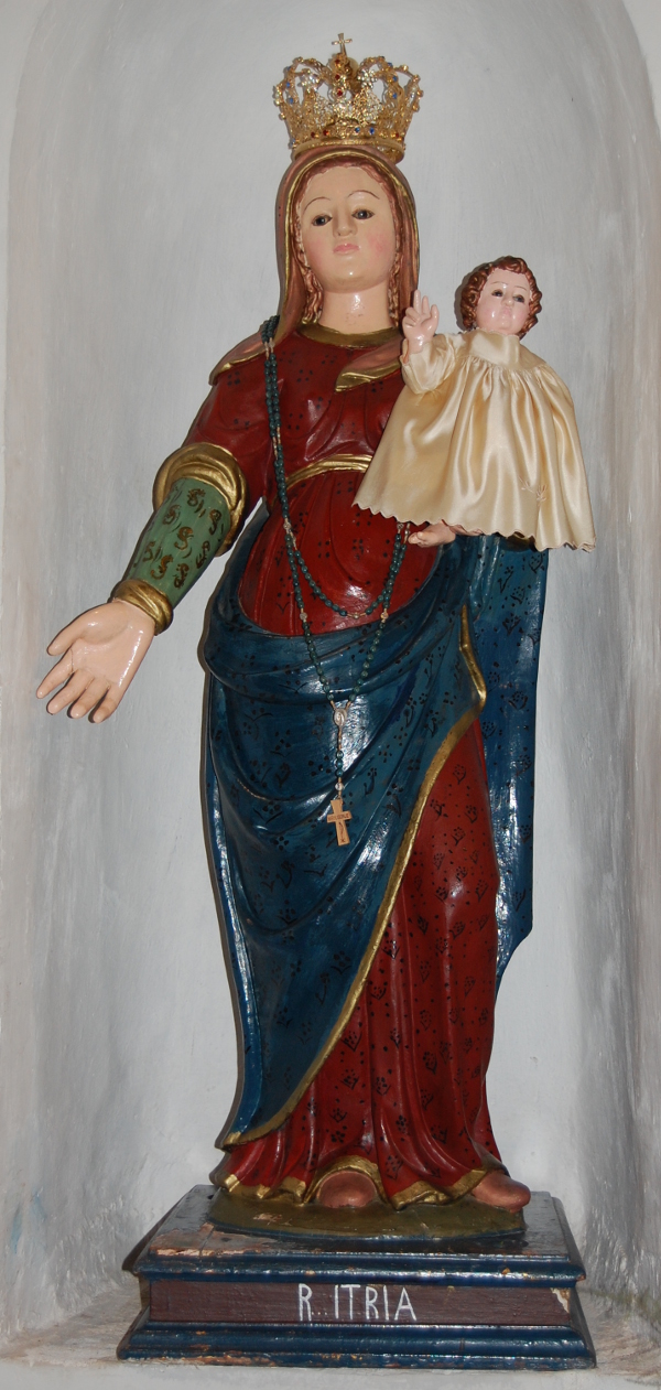 Nostra Signora d'Itria, Madonna con Bambino (scultura - scultura lignea policroma) - bottega sarda (metà sec. XVII)