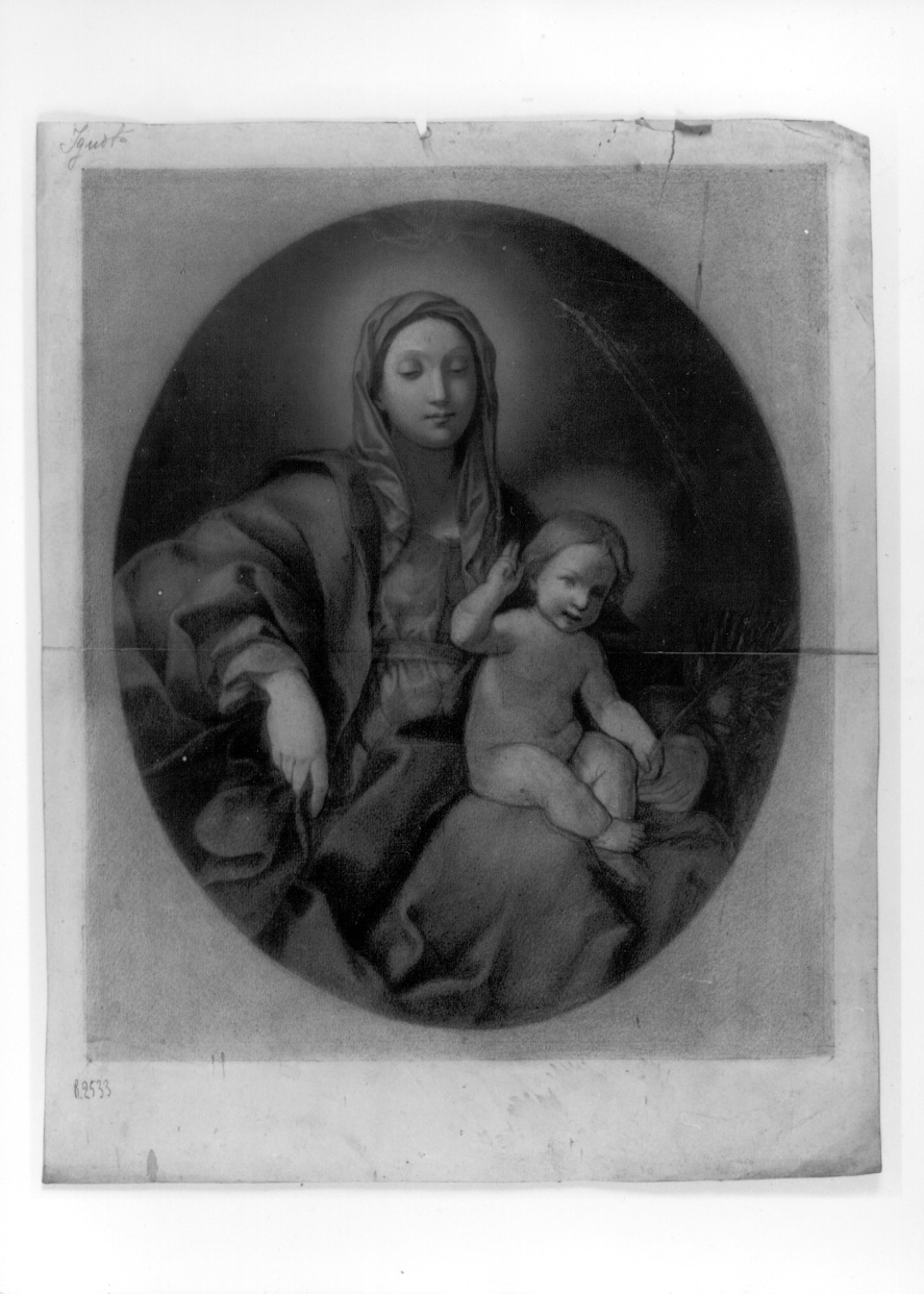 Madonna con Bambino, Scena religiosa (stampa) - ambito piemontese (sec. XVIII)