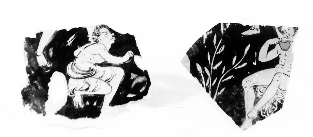 cratere/ frammento - produzione apula (sec. IV a.C)