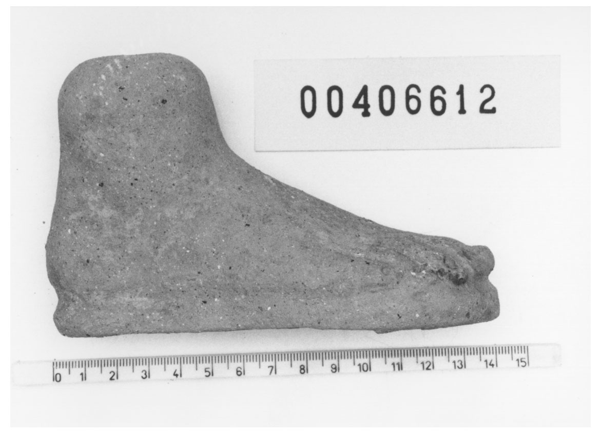 Piede destro (Votivo anatomico, Fregellae, tipo ND III) (III a.C, II a.C)