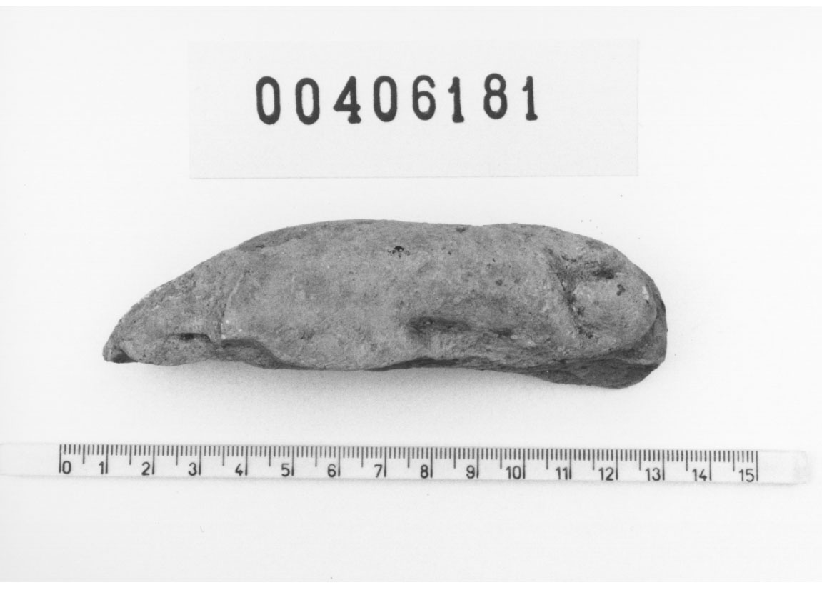 Piede destro (Votivo anatomico/ frammento, Fregellae, tipo ND I) (III a.C, II a.C)