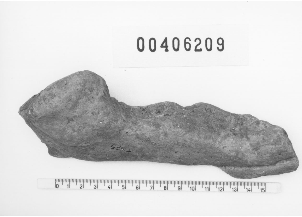 Piede sinistro (Votivo anatomico/ frammento, Fregellae, tipo NS II) (III a.C, II a.C)