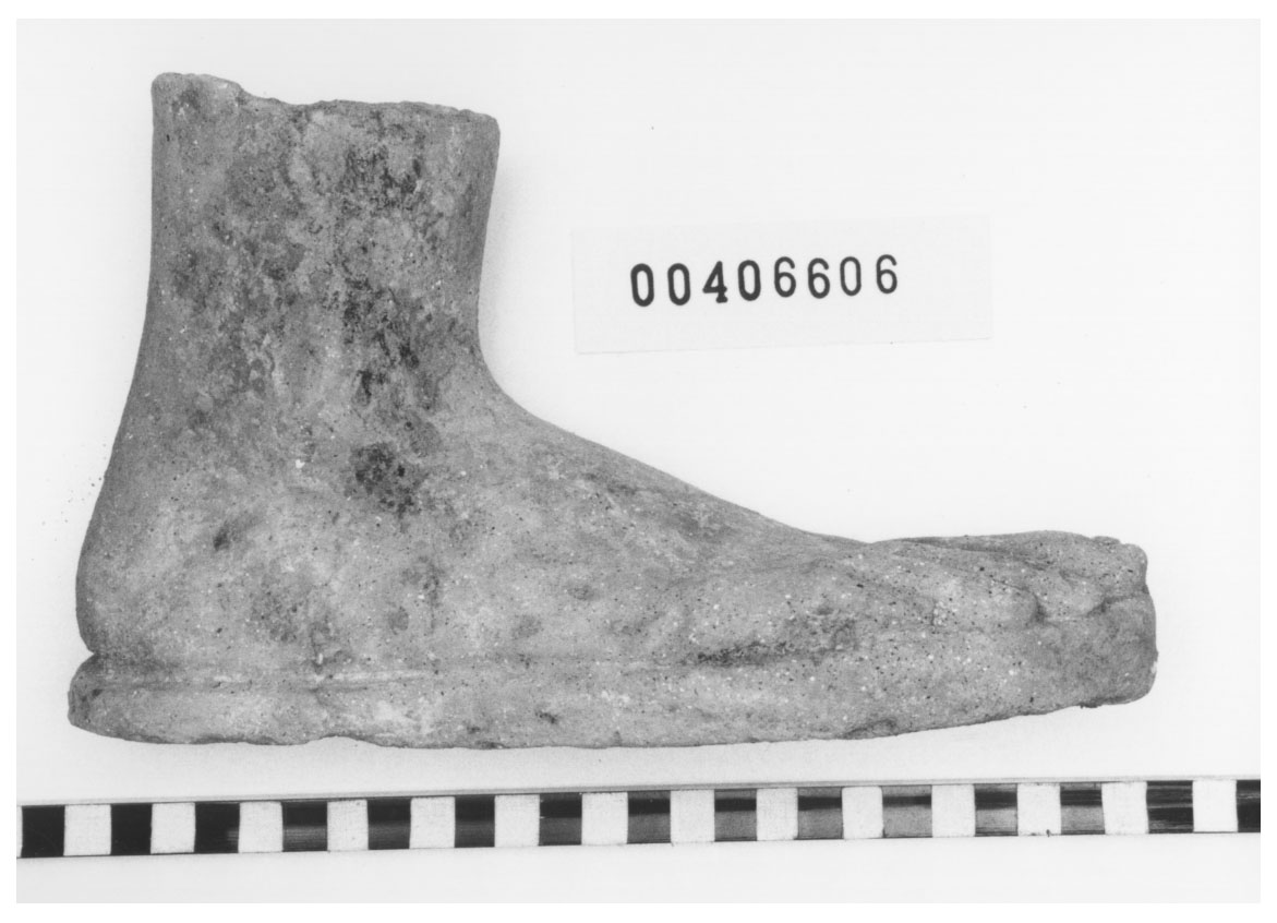 Piede destro (Votivo anatomico, Fregellae, tipo ND II) (III a.C, II a.C)