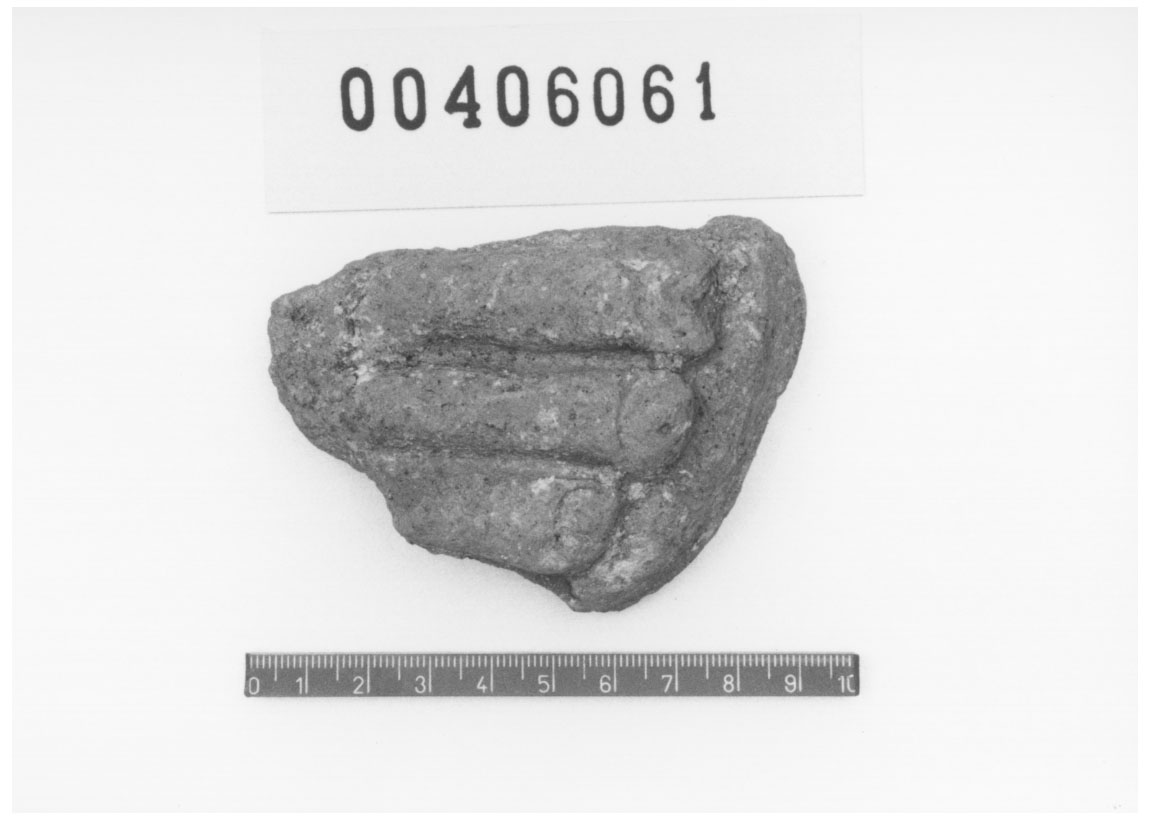 Piede destro (Votivo anatomico/ frammento, Fregellae, tipo ND III) (III a.C, II a.C)