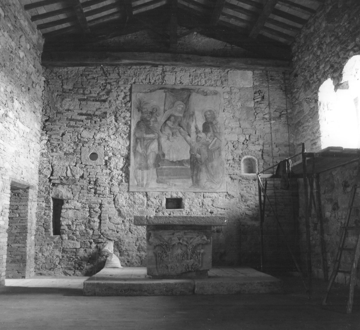 CHIESA DI SAN CRISTOFORO E SAN GIACOMO A MONTECALVOLI (chiesa) - Asciano (SI) 