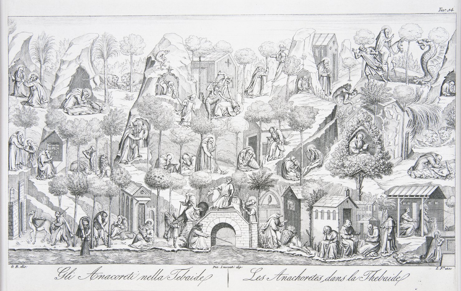 storie della vita di Sant'Antonio Abate (stampa, serie) di Rossi Giuseppe, Lasinio Giovanni Paolo (sec. XIX)