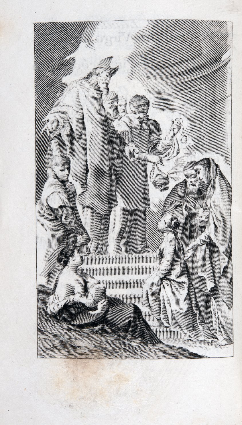 presentazione di Maria Vergine al tempio (stampa, elemento d'insieme) di Piazzetta Giovanni Battista, Pitteri Marco Alvise (sec. XVIII)