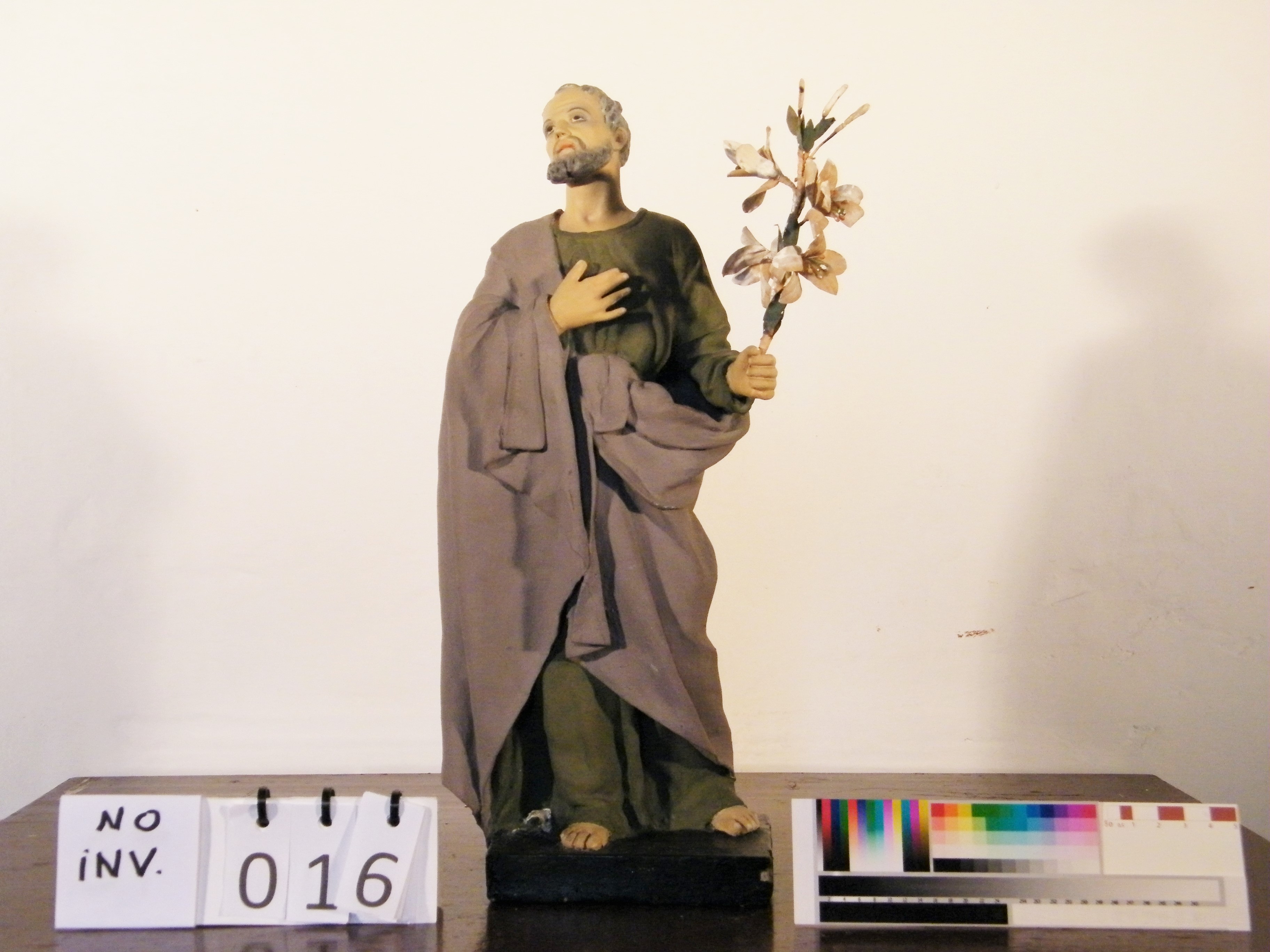 San Giuseppe (statuetta vestita) - manifattura Italia centrale (seconda metà XIX)