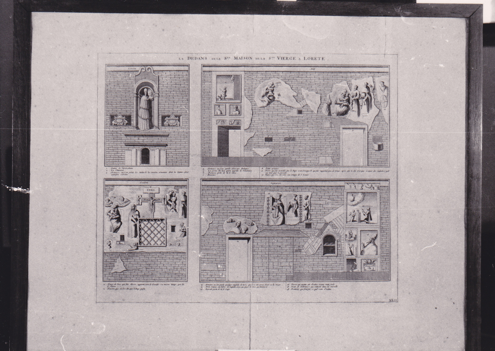 Raffigurazione dell'interno della Santa Casa di Loreto (stampa) (XVII/ XVIII)