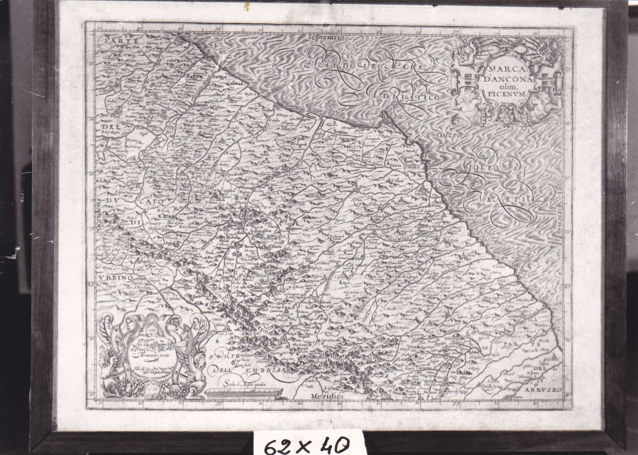 Marca d'Ancona, olim Picenum, carta geografica (stampa) di Magini Fabio di Giovanni Antonio (XVII)