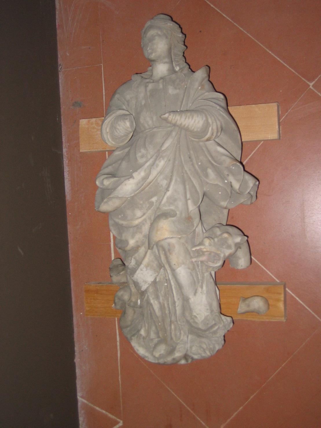 Santa Margherita d'Antiochia (statua, opera isolata) - ambito toscano (sec. XVII)