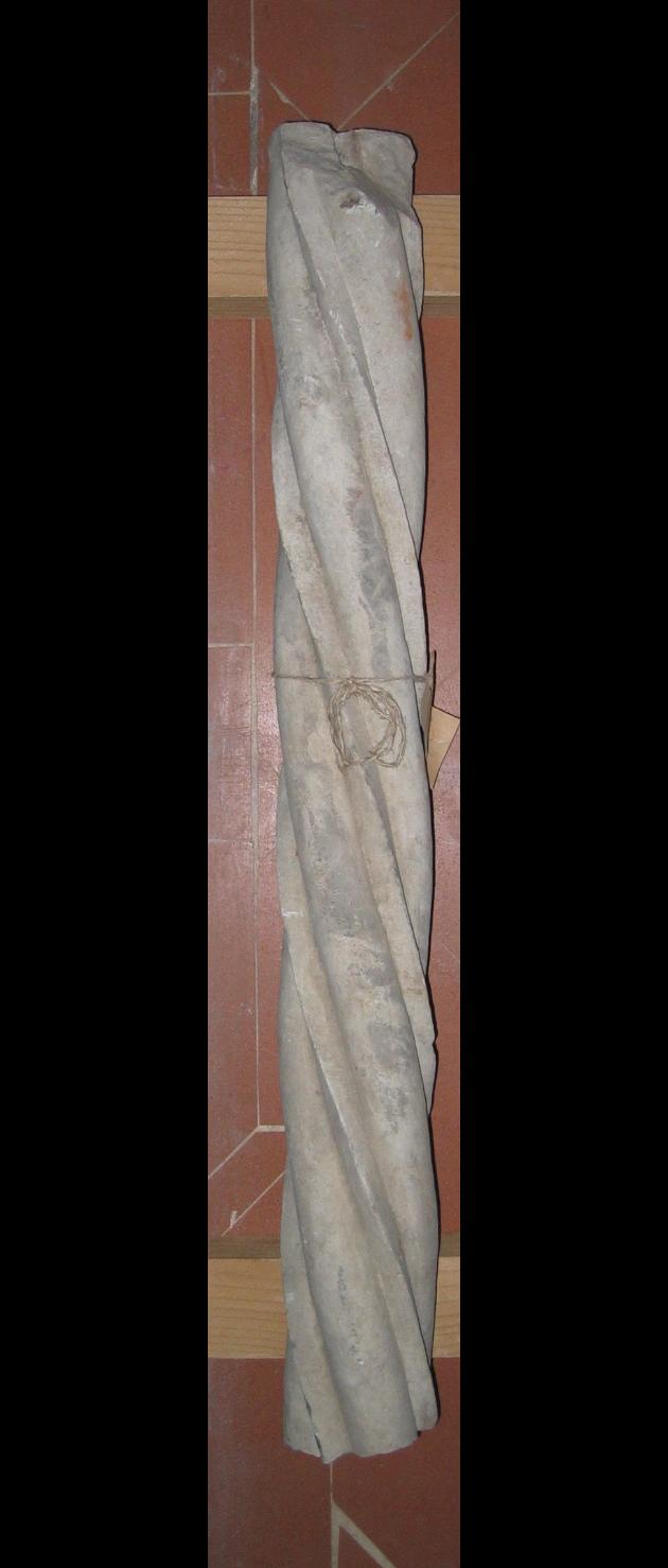 colonna tortile, frammento - ambito toscano (sec. XIV)