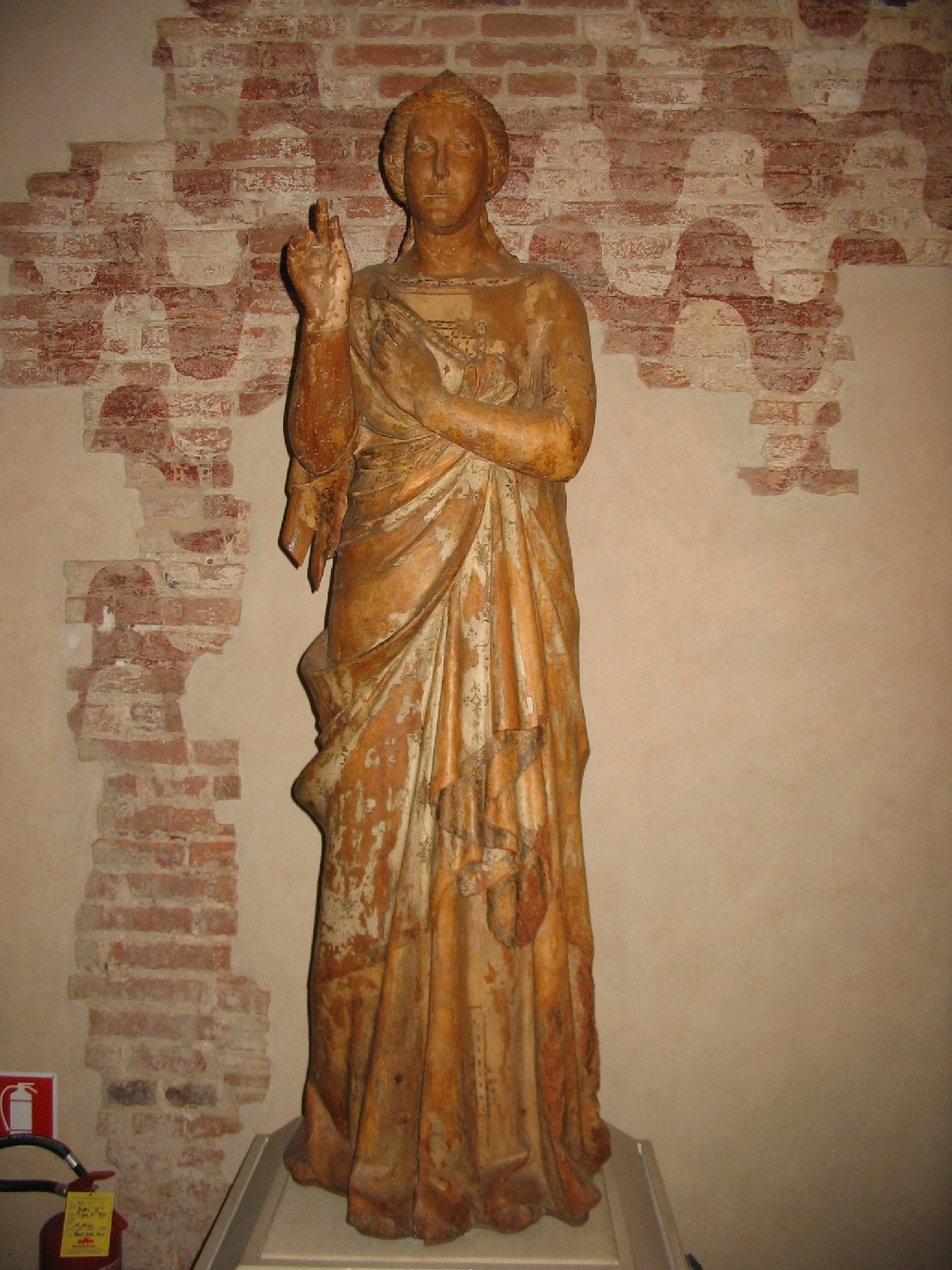 angelo annunciante (statua, opera isolata) di Nino Pisano (attribuito), Andrea Pisano (attribuito) (metà sec. XIV)