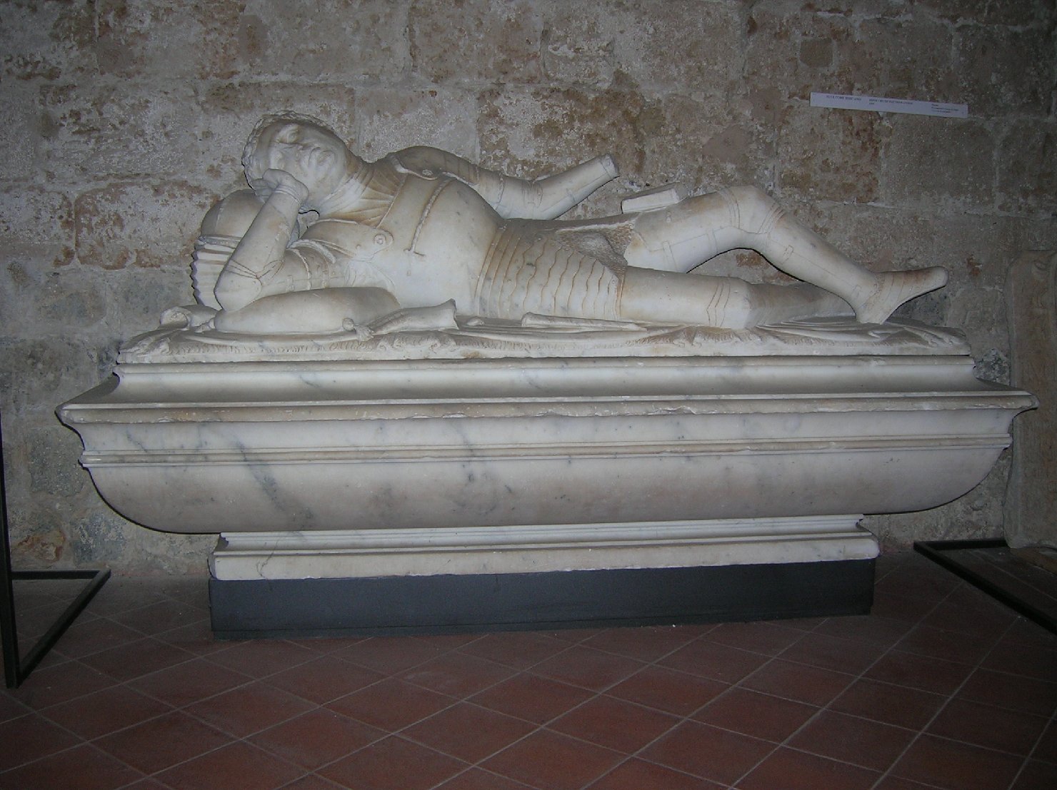 monumento funebre, frammento di Aprile Pietro (bottega) (prima metà sec. XVI)