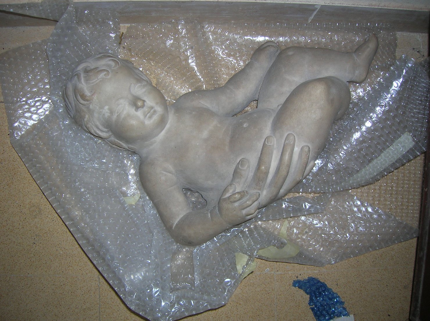 Gesù Bambino (scultura, frammento) - ambito toscano (sec. XIX)