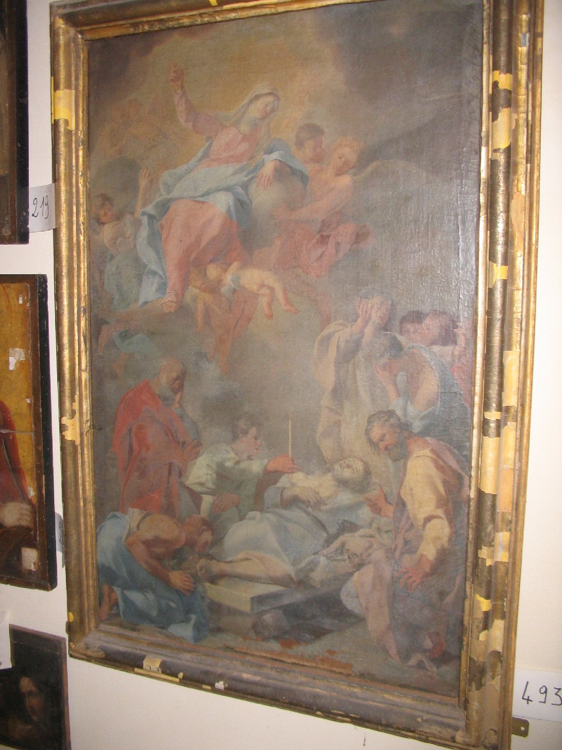Morte di San Ranieri (dipinto) di Tempesti Giovanni Battista (sec. XVIII)