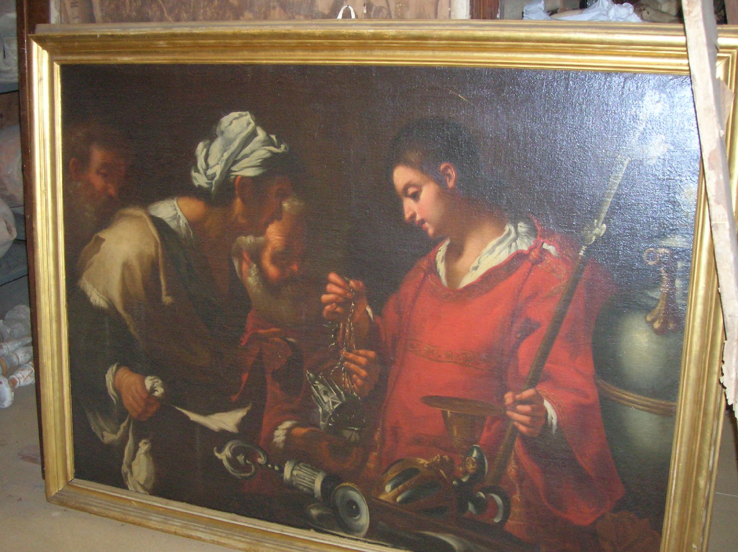 elemosina di San Lorenzo (dipinto) - ambito toscano (sec. XVII)