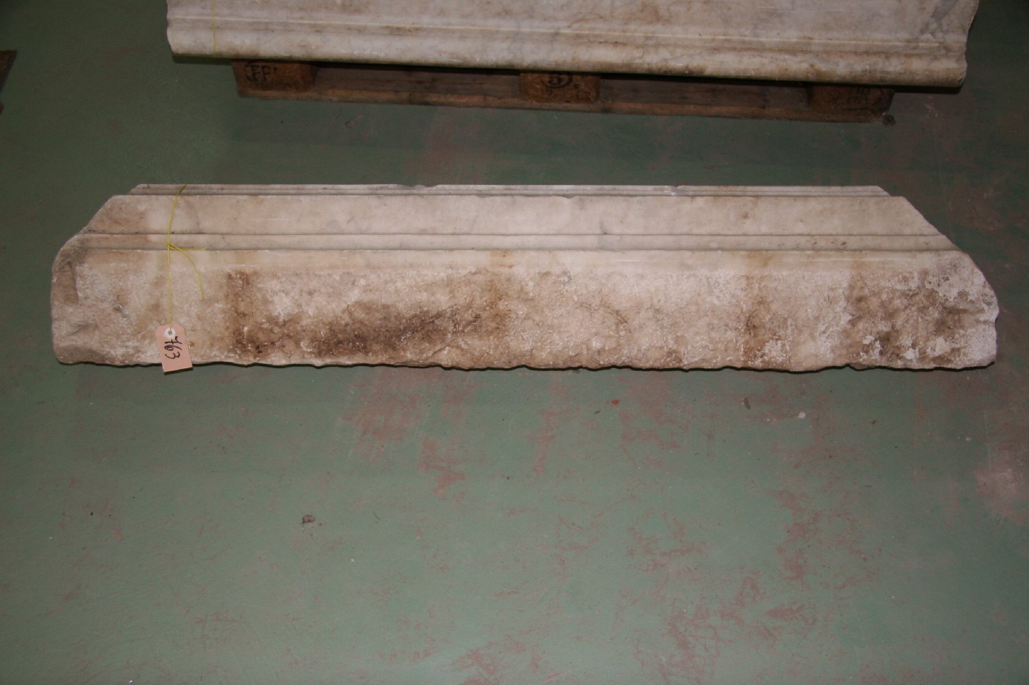 cornice architettonica, frammento - ambito pisano (fine/inizio secc. XVIII- XIX)