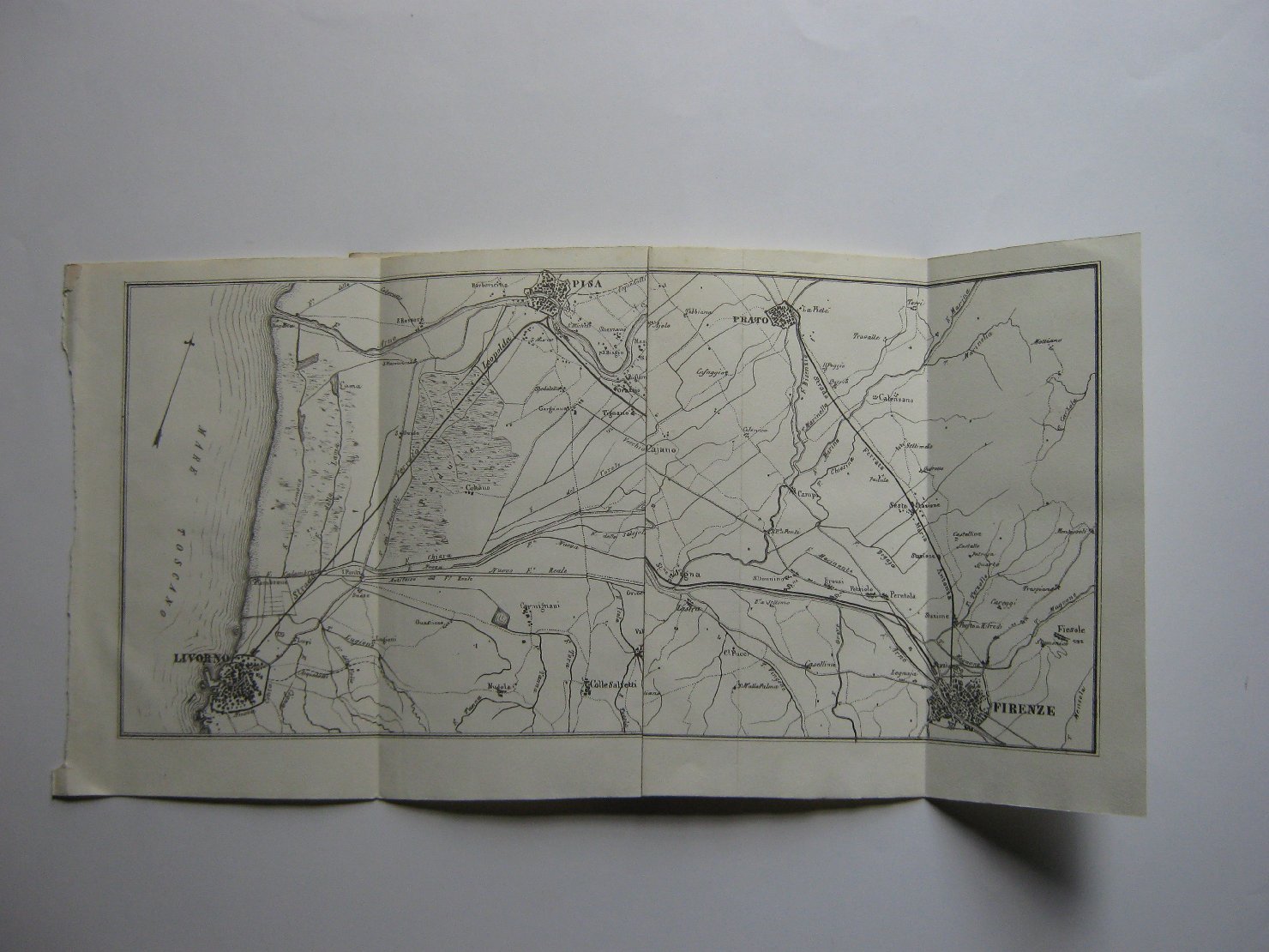 geografia (stampa, frammento) - ambito italiano (sec. XIX)