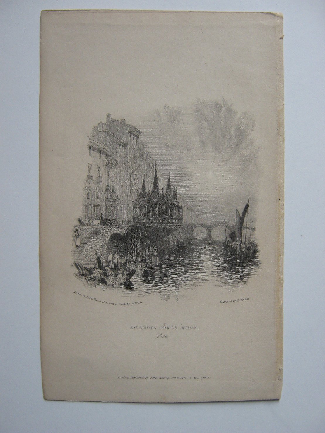 veduta di città (stampa, frammento) di Turner Joseph Mallard William, Page William, Finden William (prima metà sec. XIX)