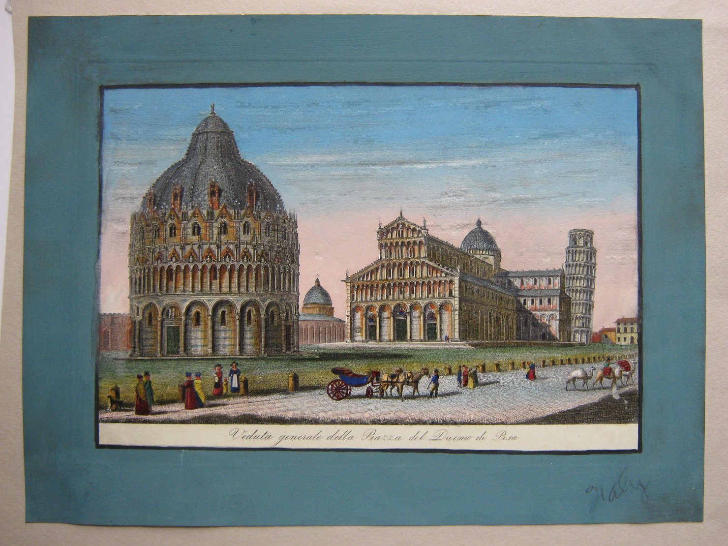 veduta di città (stampa, frammento) di Grassi Ranieri (prima metà sec. XIX)