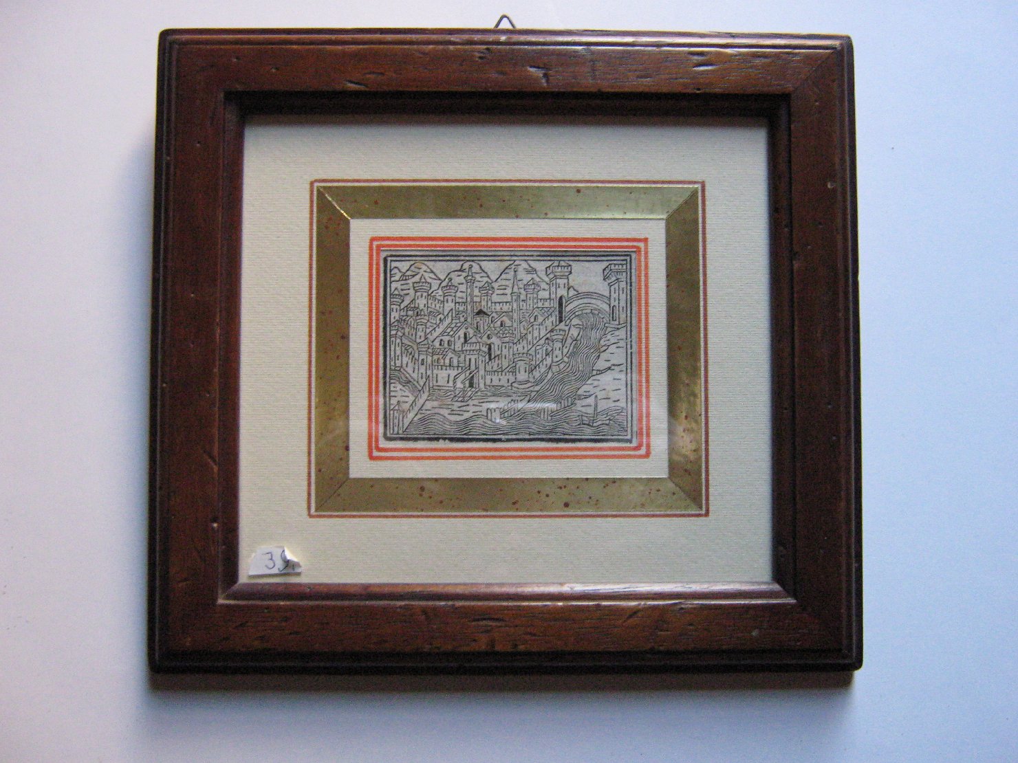 Pisa, veduta di cittï¿½ (stampa, frammento) di Foresti Jacopo Filippo (inizio sec. XVI)