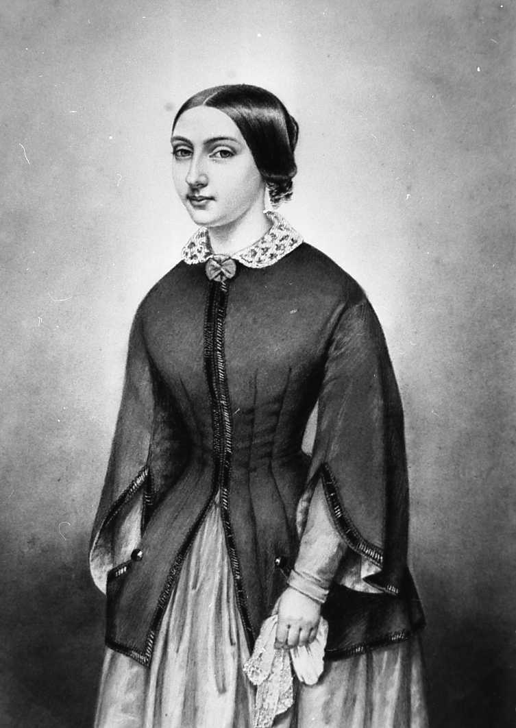 ritratto di donna in piedi, ritratto di donna (disegno) di Elisa Toscanelli (metà sec. XIX)