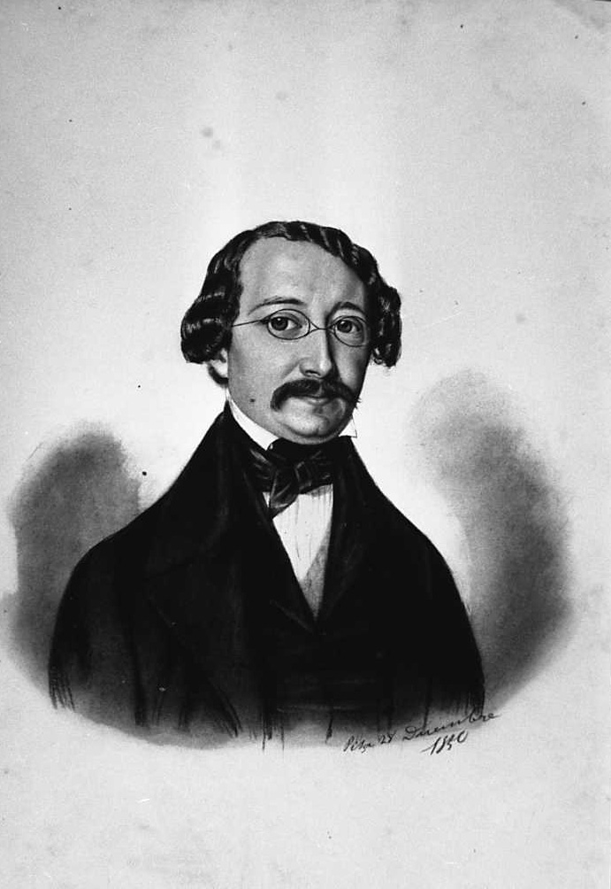 ritratto di Ubaldino Peruzzi, ritratto d'uomo (disegno) di Elisa Toscanelli (metà sec. XIX)
