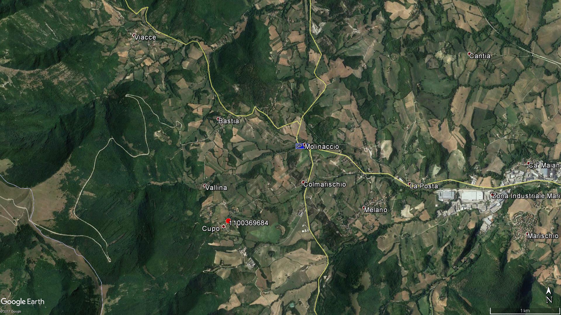 area di materiale mobile, area di frammenti fittili e materiali da costruzione - Fabriano (AN)  (subappenninico /età Romana)