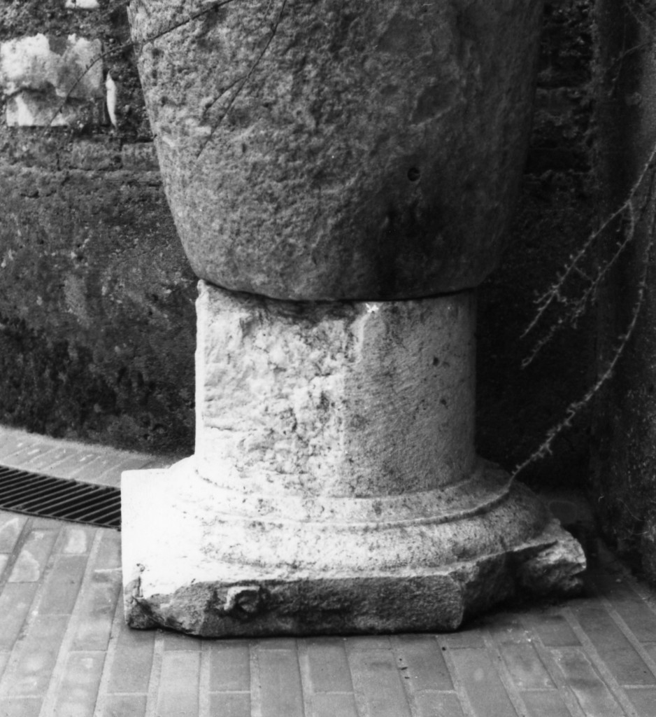 capitello tuscanico di colonna (sec. I d.C)