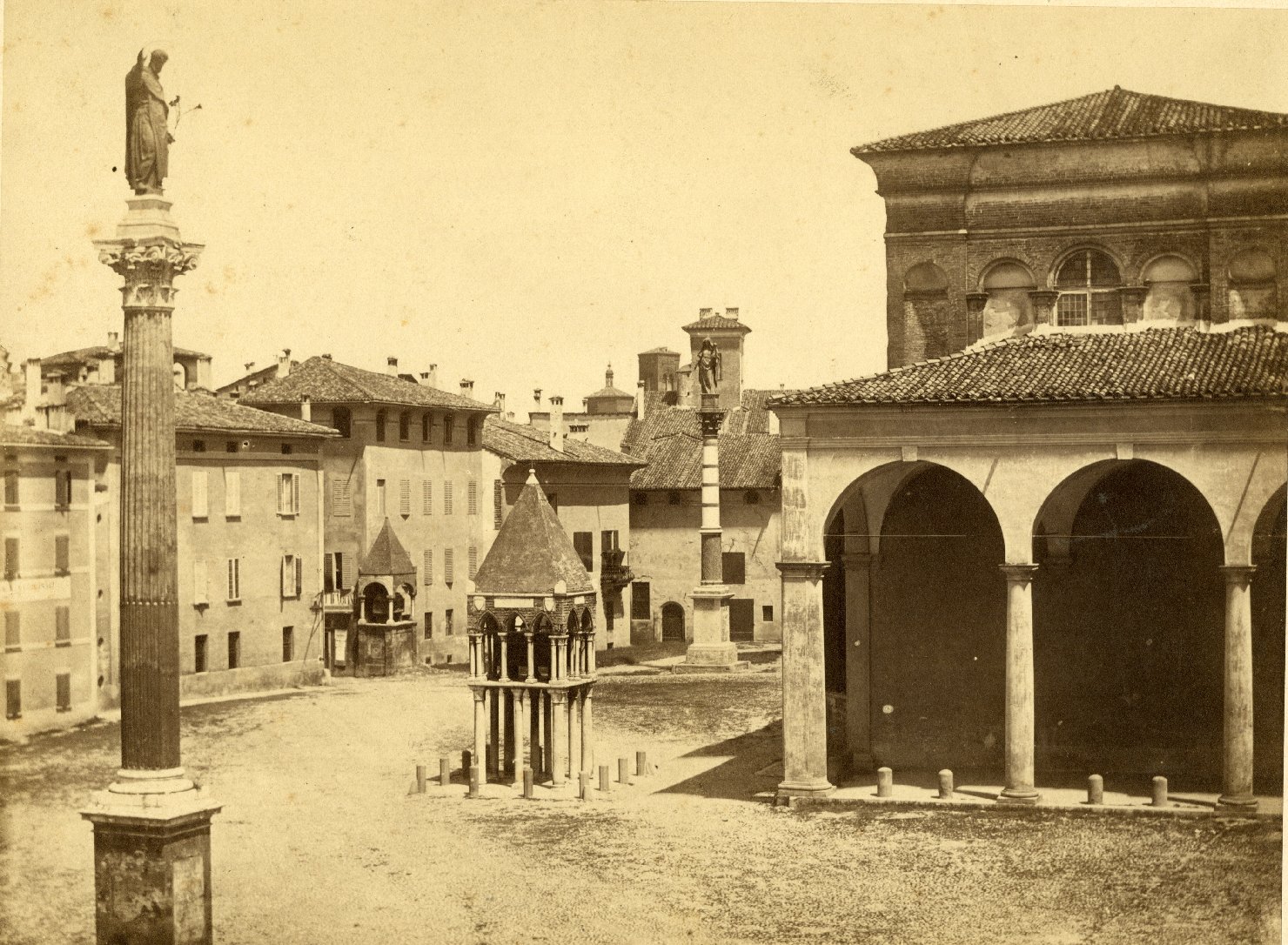 Architettura - Vedute - Piazze - Bologna (positivo) di Anonimo (XIX)