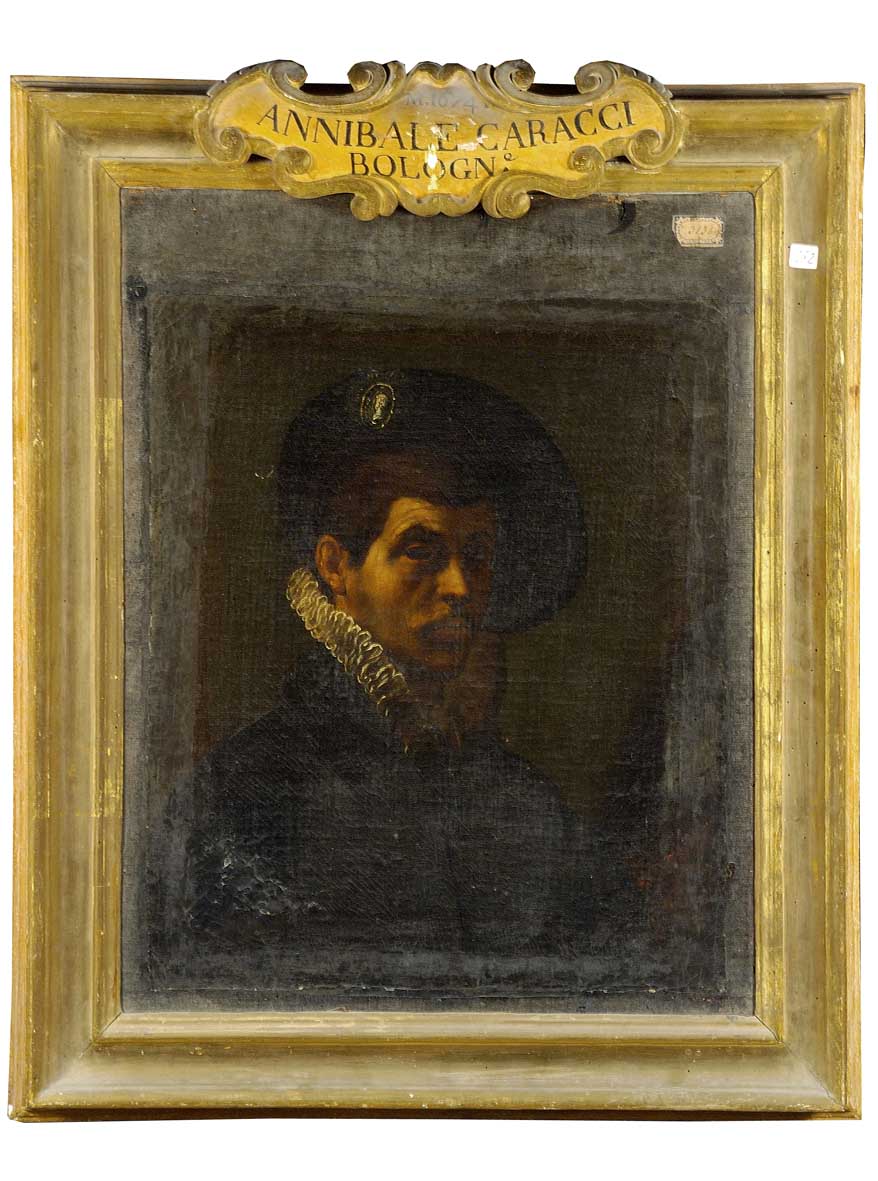 ritratto d'uomo (dipinto) - ambito bolognese (inizio sec. XVII) 