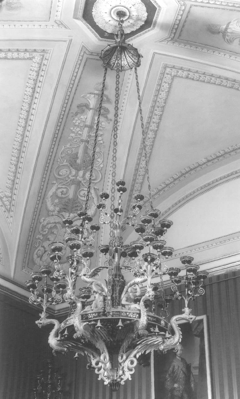 draghi con figure (lampadario) di Sani Luigi, Ristori Lorenzo (sec. XIX)