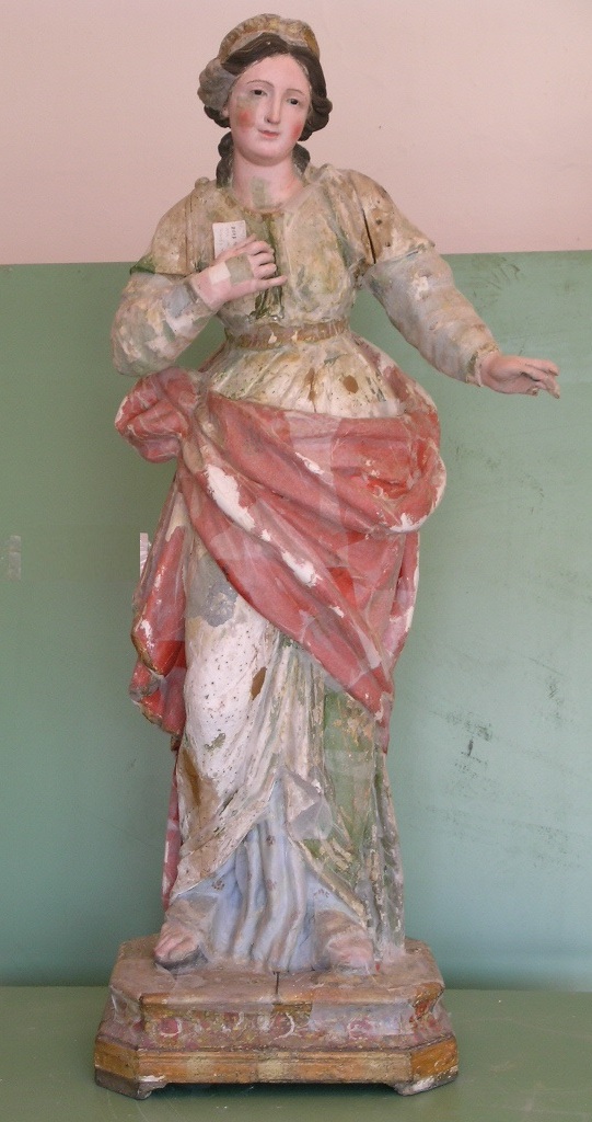 Santa (statua) - bottega campana (prima metà XVIII)