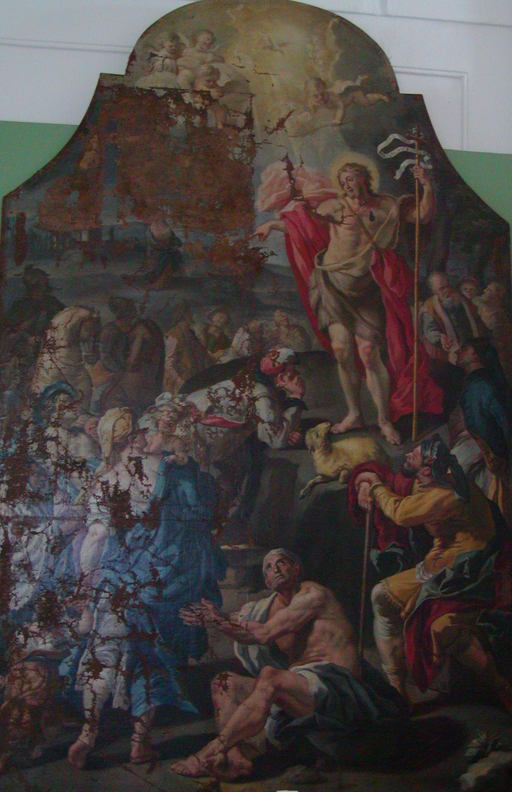 Predica di San Giovanni Battista (dipinto) di Ricciardi Michele (prima metà XVIII)
